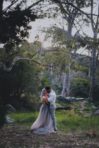 Alternative Gold Purple Wedding Dress Purple Hair