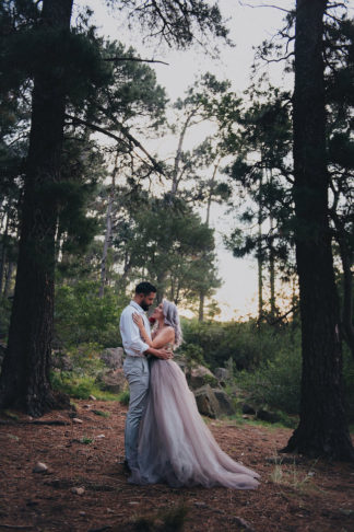 Alternative Gold Purple Wedding Dress Purple Hair