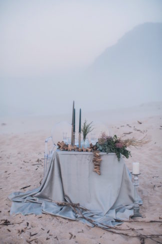 Cerulean blue and Pewter Beach Wedding Ideas