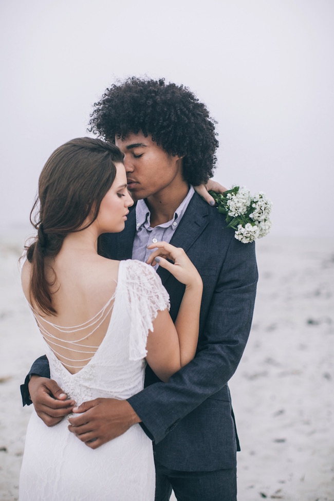 Cerulean blue and Pewter Beach Wedding Ideas