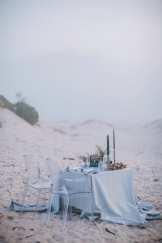 Cerulean blue and Pewter Beach Wedding Ideas