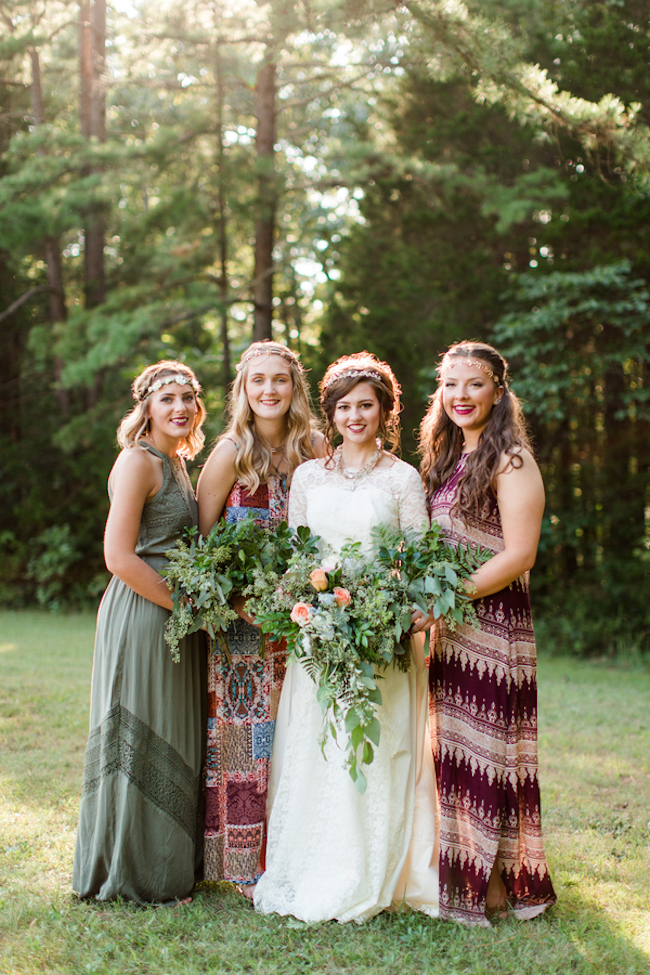 Bohemian Campground Wedding at Sunset