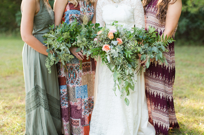 Bohemian Campground Wedding at Sunset