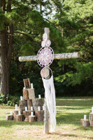 Bohemian Campground Wedding at Sunset