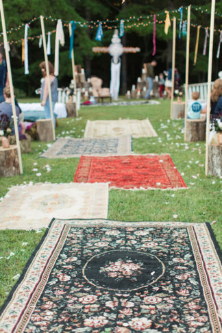 Bohemian Campground Wedding at Sunset