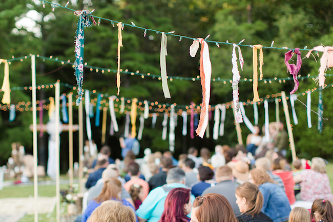 Bohemian Campground Wedding at Sunset