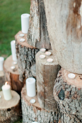 Bohemian Campground Wedding at Sunset