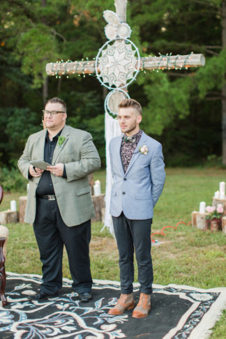 Bohemian Campground Wedding at Sunset