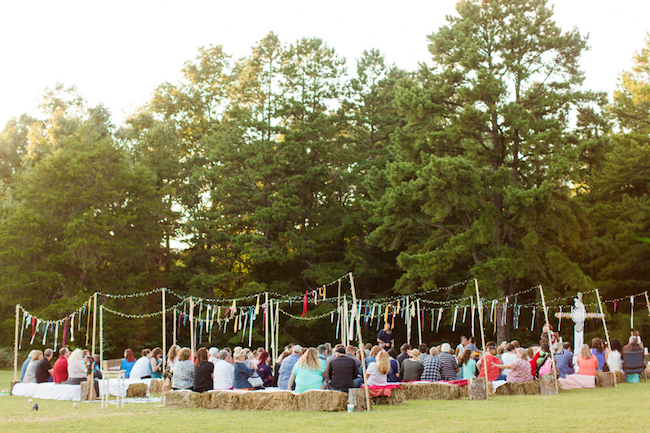 Bohemian Campground Wedding at Sunset