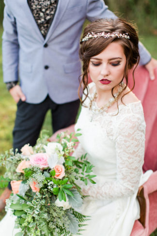 Bohemian Campground Wedding at Sunset