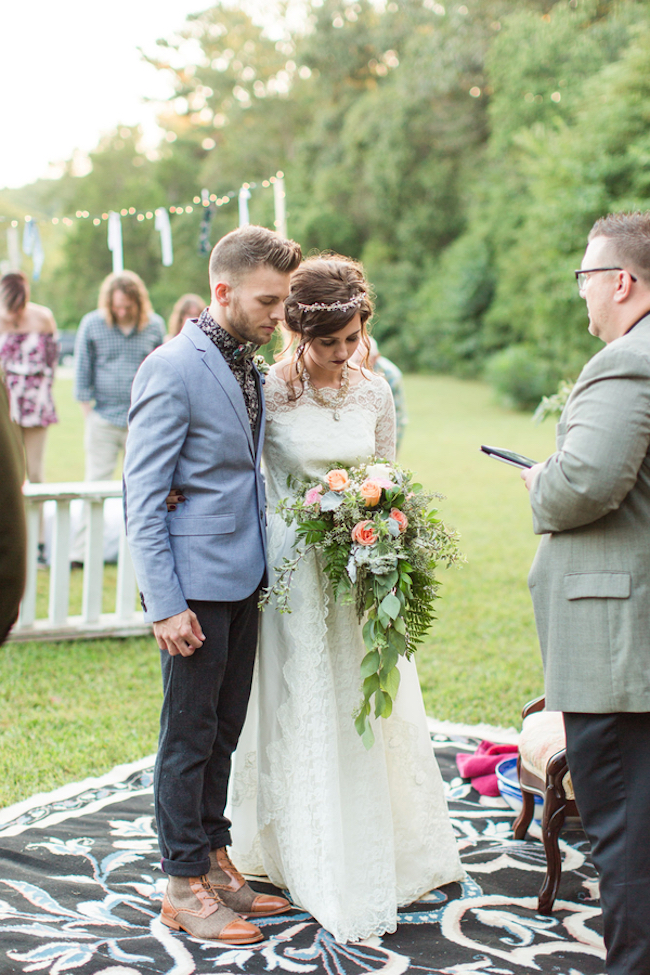 Bohemian Campground Wedding at Sunset