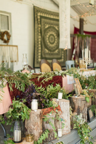 Bohemian Campground Wedding at Sunset