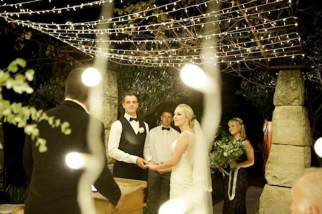 Outdoor Night Wedding Ceremony