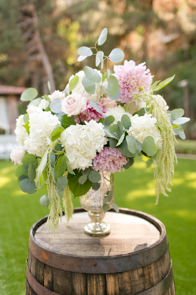 Glittery Outdoor Champagne And Blush Wedding {leah Marie Photography}