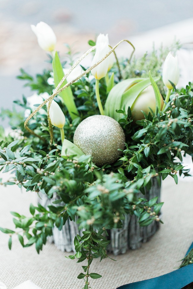 Natural Winter Holiday Wedding Ideas in Green