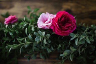 Fuchsia Blush Cream Beach Wedding