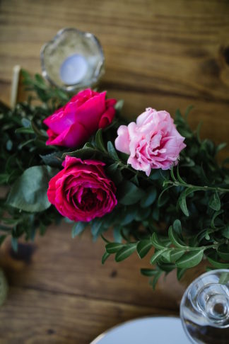 Fuchsia Blush Cream Beach Wedding