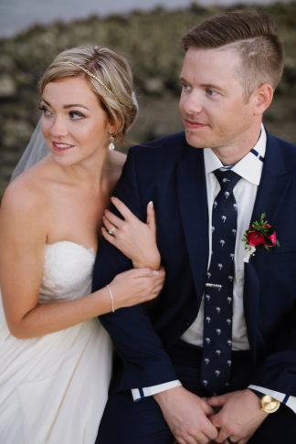 Fuchsia Blush Cream Beach Wedding