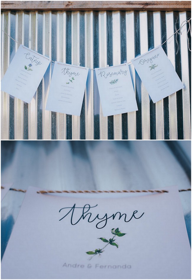 Rustic Herb Wedding Decor