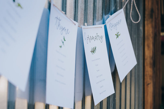 Rustic Herb Wedding Decor