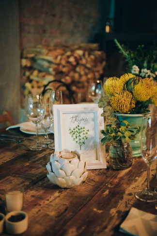 Rustic Herb Wedding Decor