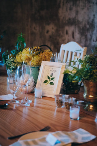 Rustic Herb Wedding Decor