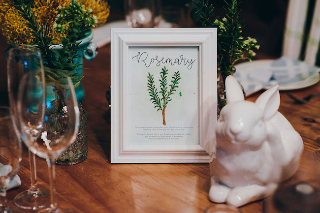 Rustic Herb Wedding Decor