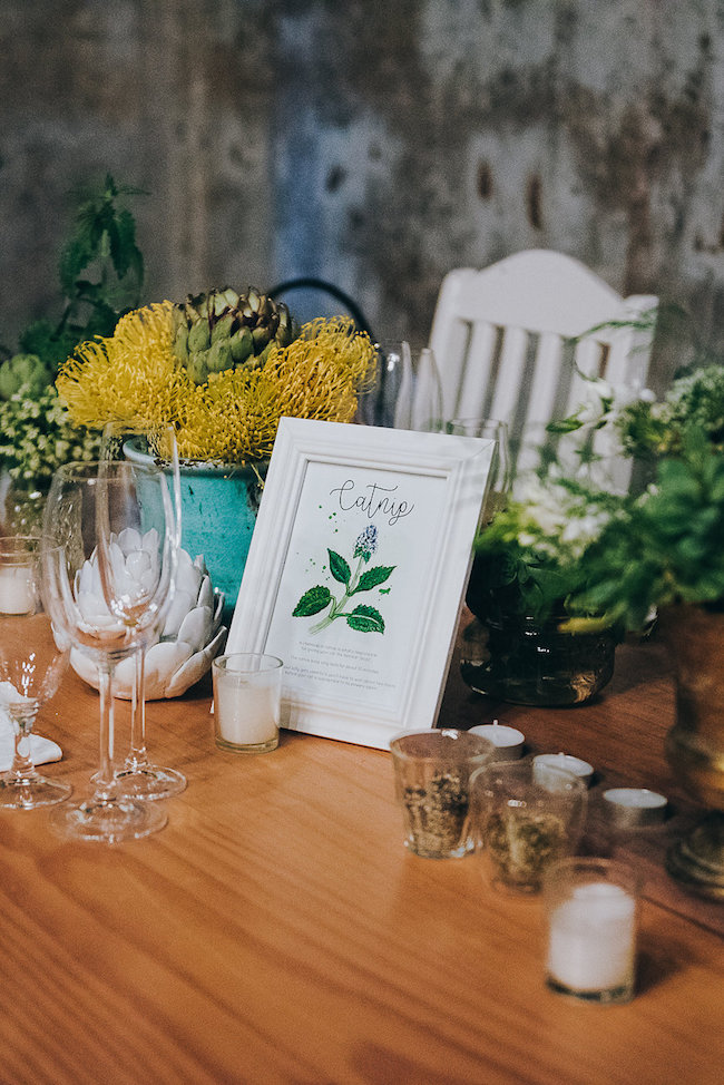 Rustic Herb Wedding Decor