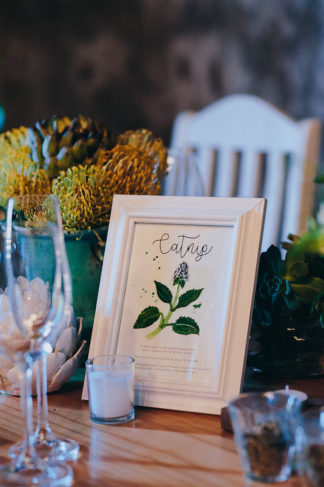 Rustic Herb Wedding Decor