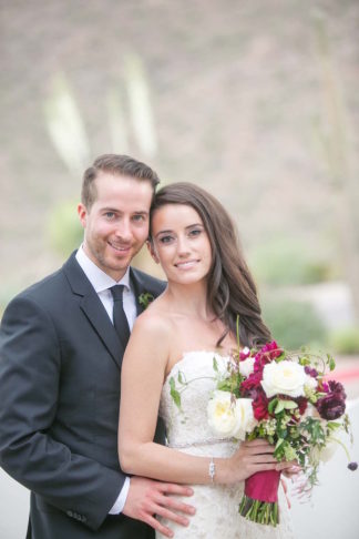 Outdoor Marsala Burgundy Wedding