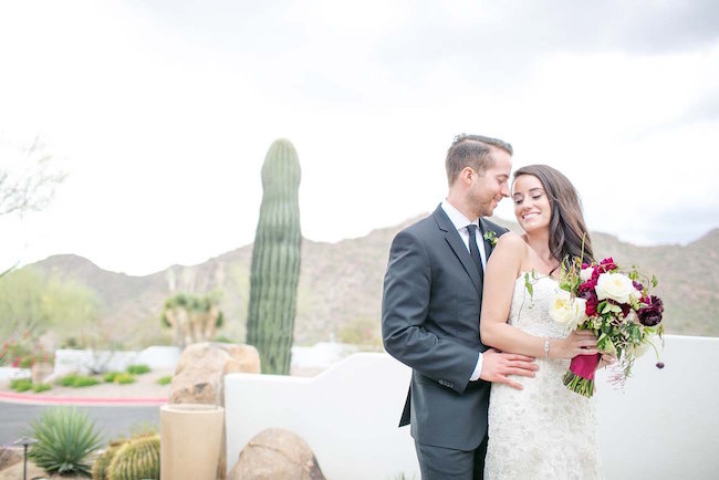 Outdoor Marsala Burgundy Wedding