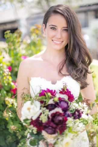 Outdoor Marsala Burgundy Wedding