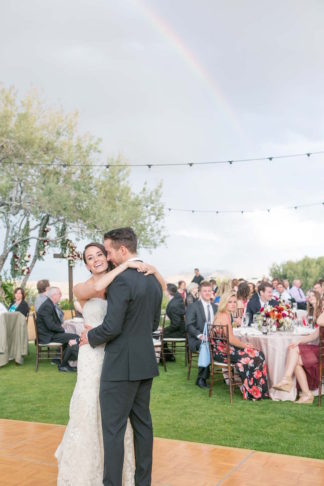 Outdoor Marsala Burgundy Wedding