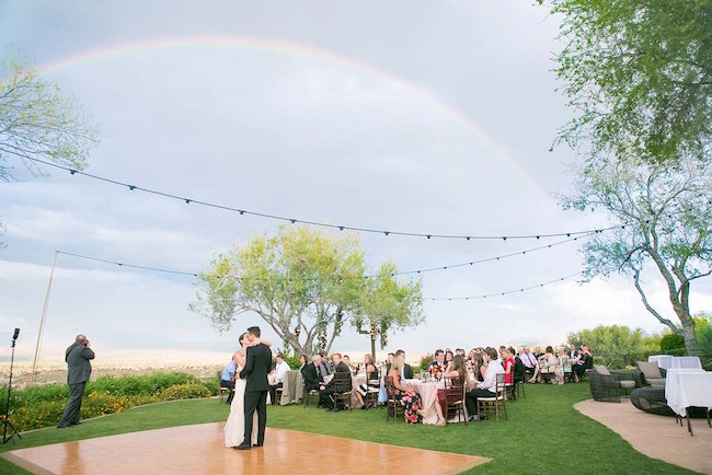 Outdoor Marsala Burgundy Wedding