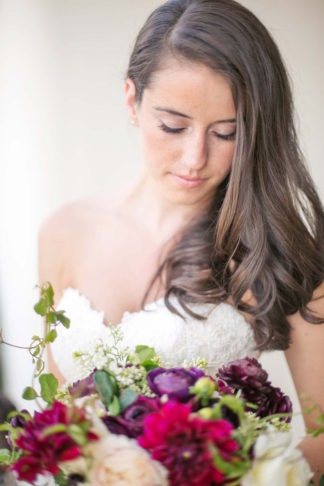 Outdoor Marsala Burgundy Wedding