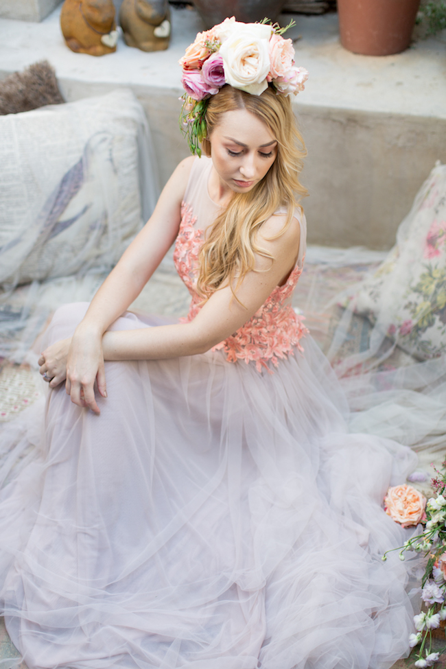 Whimsical Coral Garden Wedding Elopement Ideas