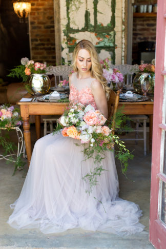 Whimsical Coral Garden Wedding Elopement Ideas