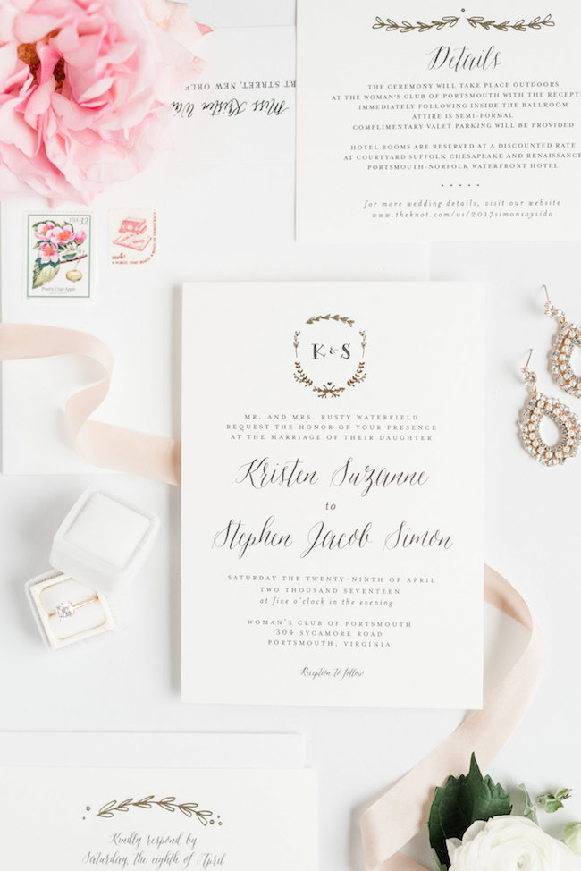 Elegant White and Gold Wedding with Handmade Reception Details