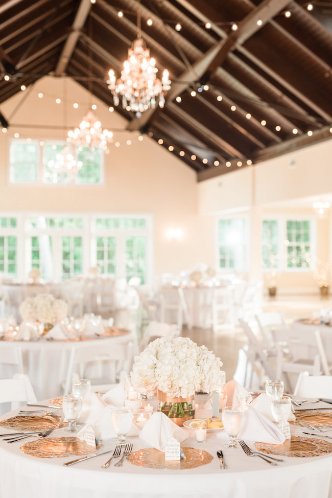 Elegant White And Gold Wedding With Handmade Reception Details