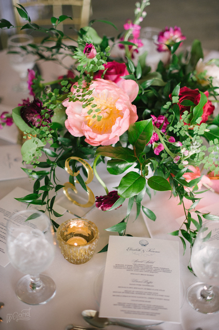 Lush Selby Botanical Garden Wedding in Beautiful Berry Shades!