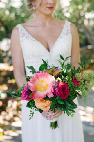 Florida Botanical Gardens Wedding Bouquet