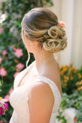 Romantic, Elegant Wedding Upstyle Hair Chignon