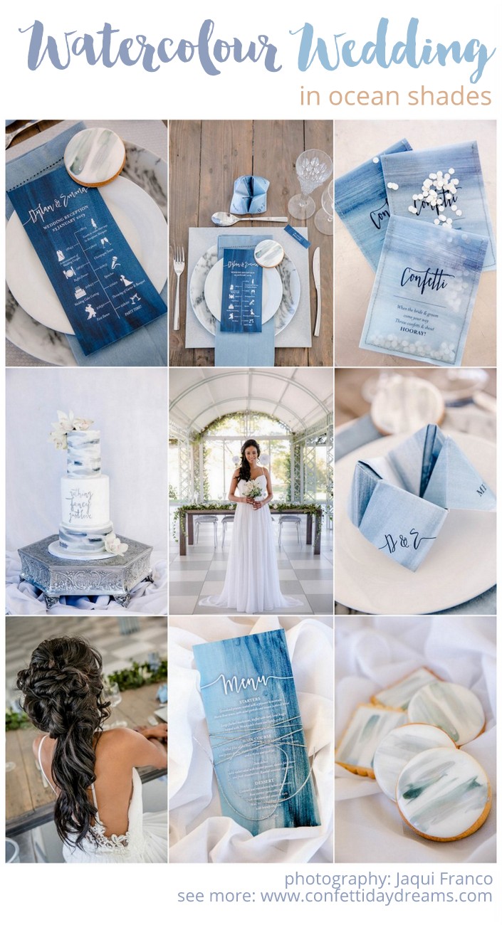 Watercolor Ocean Wedding Ideas