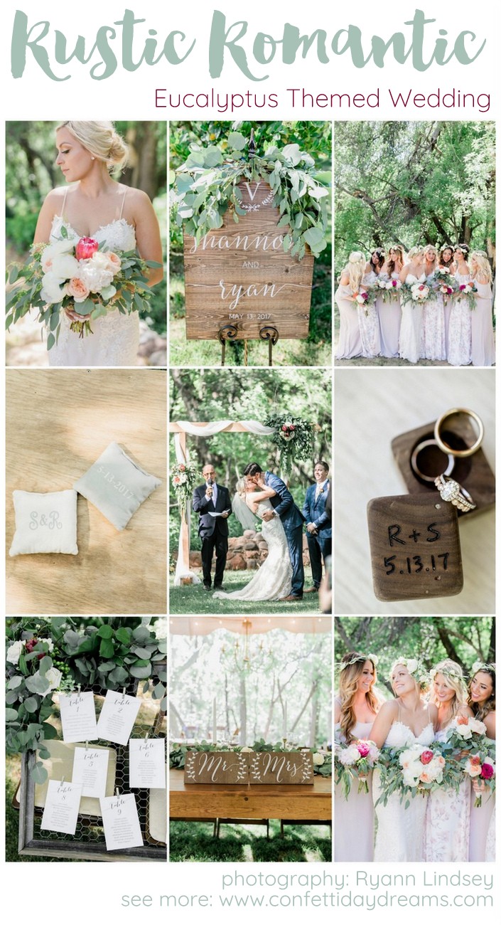 Rustic Romantic Eucalyptus Themed Garden Wedding Ryann Lindsey