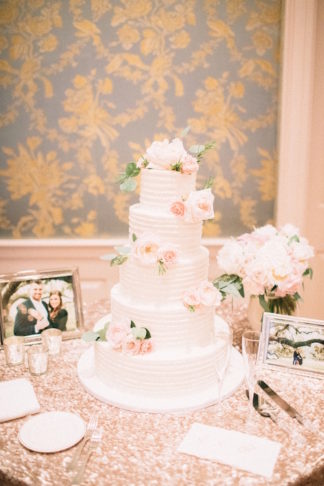 Blush pink ivory and champagne wedding colors