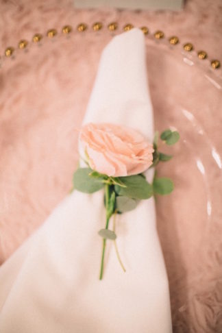 Blush pink ivory and champagne wedding colors