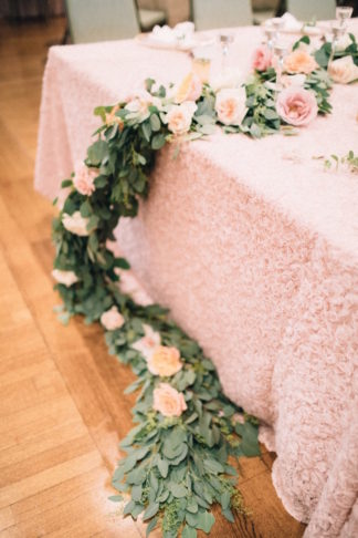 Blush pink ivory and champagne wedding colors