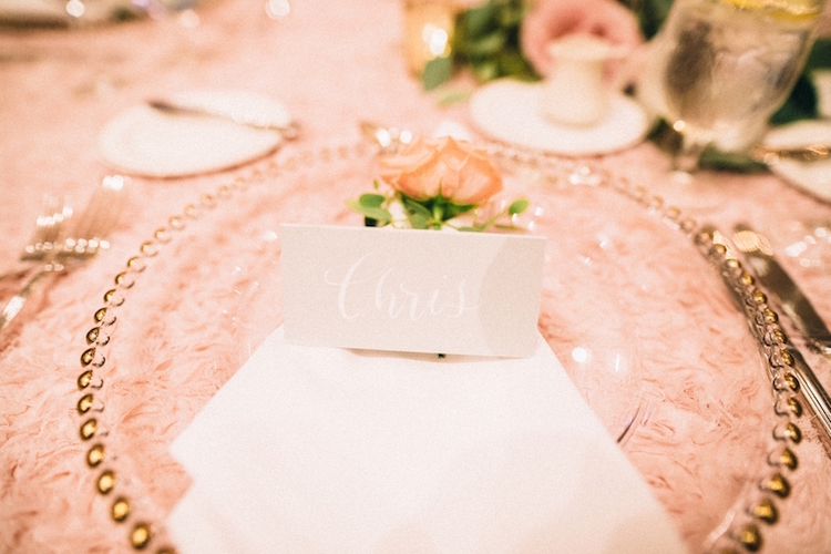 Blush pink ivory and champagne wedding colors