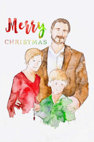 Custom illustrated christmas cards 