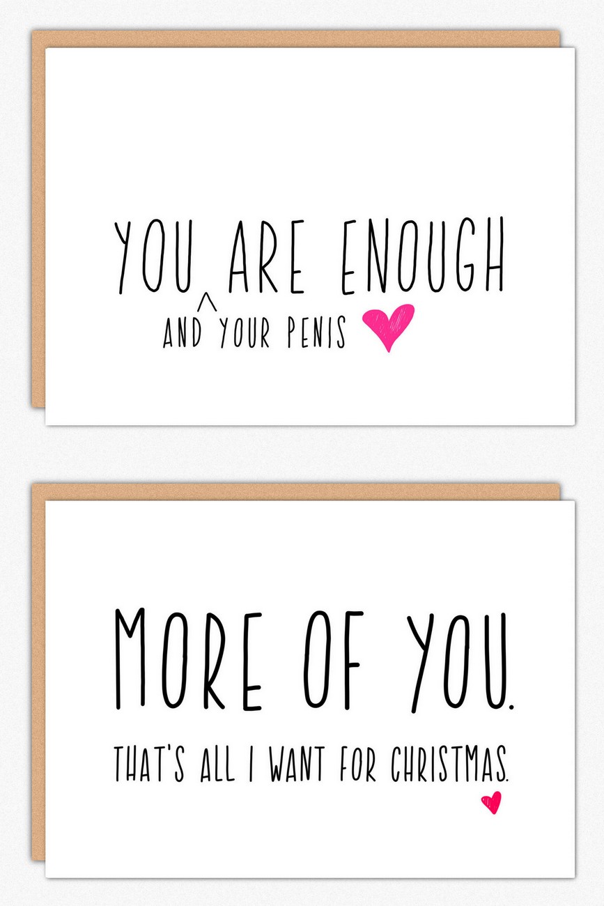 I think being your fiance is enough of a gift Funny Christmas card 